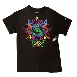 Crooks & Castles Secret Society Black Graphic T-Shirt Medium Death Row Records - Bild 1 von 6