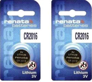 CR2016 RENATA x 2 Lithium Swiss 3V ButtonCoin Batteries 2 BATTERIES - Picture 1 of 1