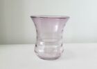 Whitefriars? Lilac Optic Ribbed Hand Blown Flared Vase