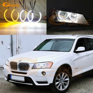 Anillos halo ojos de ángel LED ultra brillantes Switchback para BMW X3 F25 2010-2014 A/W - Imagen 1 de 39