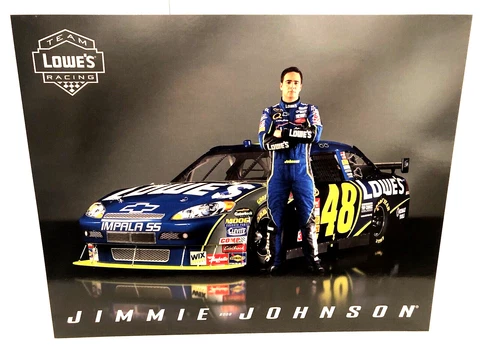 2008 JIMMIE JOHNSON #48 LOWE'S HENDRICK NASCAR COT IMPALA SS RACING POSTCARD Cover