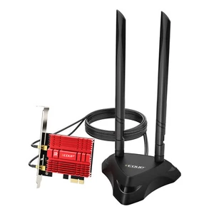 AX210 WiFi 6e BT PCIe Netzwerkadapter Desktop PC Wireless Booster Antennenständer - Bild 1 von 10