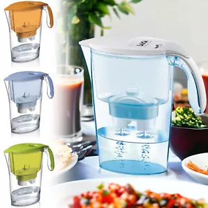 LACIA Clear Water Filter Jug w/ Cartridge 2.3L Compact Plastic Design for Fridge - Picture 1 of 21