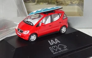 Herpa Mercedes-Benz A-Class surfboard IAA with signature 1:87 PC + ORIGINAL PACKAGING (SB1824) - Picture 1 of 5