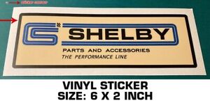 SHELBY PARTS AND ACCESSORIES VINYL DECAL STICKER - VINTAGE LOOK - COBRA - GT40