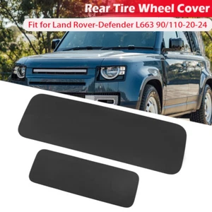 Black Rear Tire Wheel Cover Plate For Land Rover Defender 90 110 130 2020-2024 - Picture 1 of 11