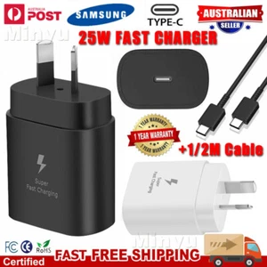 Genuine Original Samsung 25W Super FAST Wall Charger for Note 20/S21/S23/S24/S25 - Picture 1 of 42
