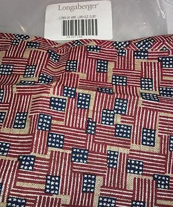 Longaberger Basket SMALL WORK LOAD LINER - OLD GLORY patriotic flag - NEW IN BAG - Picture 1 of 1