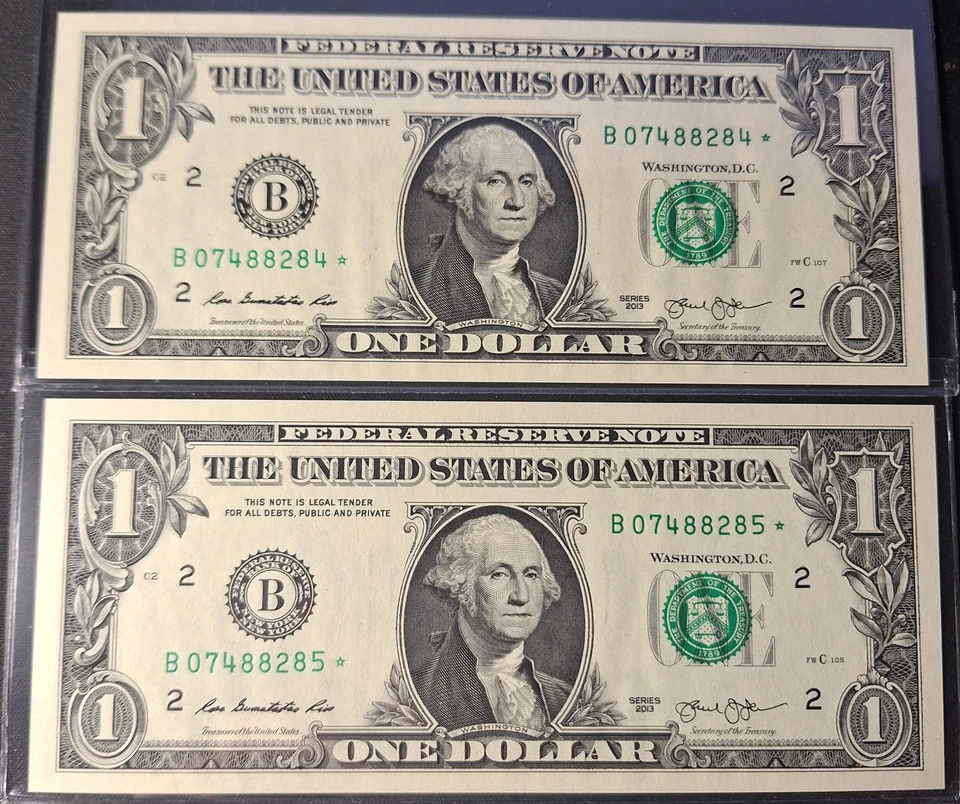 (2) 2013B FW дублировать звезды заметки.  Не бывшие в обращении. - Изображение 1 из 1