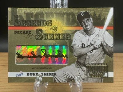 Donruss Duke Snider 2003/10 Signature Series Legends Of The Summer Salón de la fama automático Foto 1 de 4