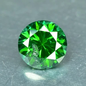 0.32Ct Brilliant Round Cut_Natural Green Diamond Loose Diamond - Picture 1 of 1