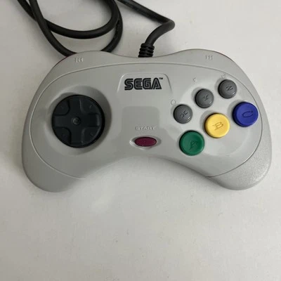 Genuine Official Sega Saturn Controller Gamepad White HSS-0101 - Image 1 of 4