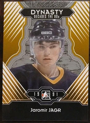 2013-2014 ITG Jaromir Jagr Dynasty Décadas Años 90 Oro/30 #163 Hockey  Foto 1 de 2