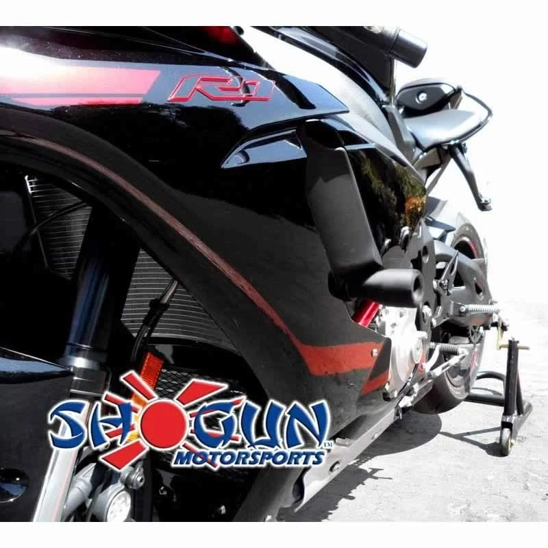 Yamaha YZF-R1 2015-2020 Shogun Deslizadores de cuadro estándar sin cortes - Negro Foto 1 de 1