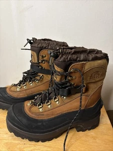 Sorel Boot Men 8.5 Tan Conquest Suede Leather Gorpcore Waterproof NM1049-287 - Picture 1 of 12