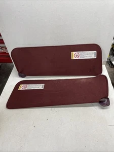 1988-1998 Chevy GMC Silverado Sierra C/K 1500 Driver & Passenger Sun Visor Ruby - Picture 1 of 17