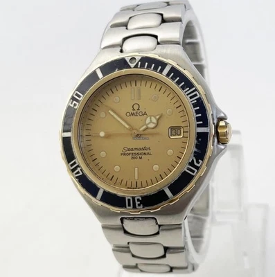 Reloj de buceo OMEGA Seamaster Professional 200 m para hombre 36 mm acero dorado pre enlace  Foto 1 de 4