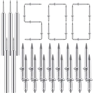 500 Pieces Double-Head Skirting Thread Seamless Nails Non Marking 2 Sided Inv... - Picture 1 of 7