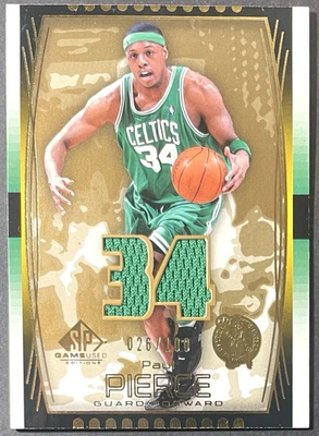 ( /100 Gold ) Paul Pierce 2004-05 SP Game Used Game Worn Jersey #61 Celtics - Image 1 of 2