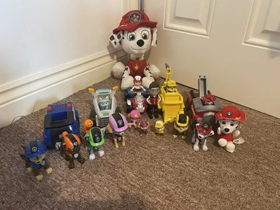Paw Patrol Toys Bundle Vehicles Figures Talking Plush - Image 1 of 4