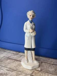 "Estatuilla Vitange Lady Dr Farmacéutica Porcelana Médica Regalo de Graduación 9x3""" - Imagen 1 de 9