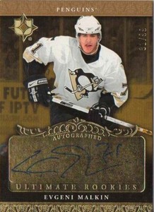 2006-07 EVGENI MALKIN ULTIMATE COLLECTION ROOKIE AUTOGRAPH /99 SP RC AUTO 