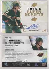 2021-22 SPx Rookie Superscripts Gold /49 Adam Beckman #RSS-AB Rookie Auto RC
