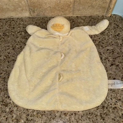 Angel Dear Duck Lovey Blanket Yellow Sensory Baby Nursery Plush #N3 - Image 1 of 4