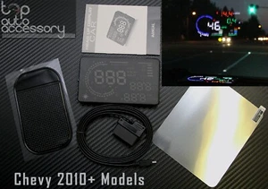 HUD Head Up Display 5.5" OBD II 2 Speed RPM Warning System for Chevrolet 2010+ - Picture 1 of 5