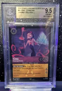 Disney Lorcana Azurite Sea || Yzma Conniving Chemist Cold Foil || BGS 9.5 - Picture 1 of 1
