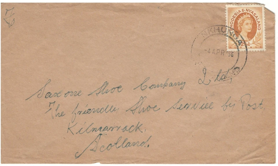 RHODESIA & NYASALAND POSTAL USED COVER TO USA LOT (BCL 118) - Image 1 of 1