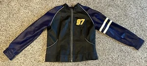 Chaqueta NASCAR Chase Wilsons Cuero Kurt Busch 97 Corona Real Mujer’s Grande - Imagen 1 de 7
