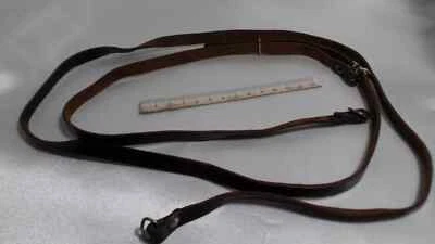 Correa de hombro d negra 110-150 cm vintage de cuero real para cuello ZEISS para cámara 3543 Foto 1 de 4