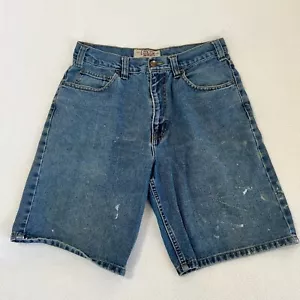Big Mac Workwear Denim Shorts Jorts Men’s Size 30 SEE PICTURESOF PAINT ON SHORTS - Picture 1 of 7