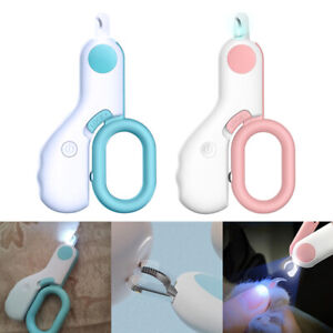 LED light Pet Nail Clippers Trimmer Tool Pet Care Cat Dog Grooming Scissors Kit