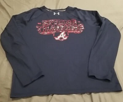 Under Armour Shirt Mens Medium Loose MLB Atlanta Braves Spring Training - Image 1 of 4