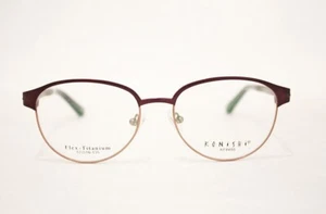 KONISHI KF8455 FLEX TITANIUM eyeglasses Frame Purple Pink 52mm WOMEN JAPAN - Picture 1 of 2