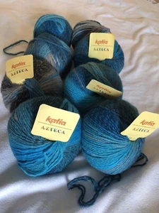 Katia Yarn Lot. AZTECA. 50% Lana, 50% Acryl. 100gr-180mts Of One Ball - Picture 1 of 3