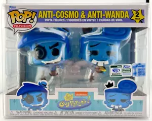 FUNKO POP ANTI-COSMO ANTI-WANDA WONDER CON FAIRLY ODD PARENTS EXCLUSIVE STICKER - Picture 1 of 5