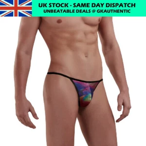 Doreanse Shiny Minimal G-String Tanga Herren Unterwäsche Regenbogen und coole Muster - Bild 1 von 16