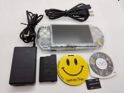 Sony PSP 3000 System w/ Charger  Clear color Region Free  Import Custom - Image 1 of 4