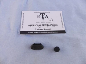 TRIUMPH AMERICA TANK CONSOLE ALARM & ACCESSORY PAD PLUGS X 2 - Picture 1 of 6