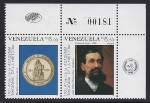 Venezuela 1988, 100 Jahre Historische Akademie, Mi.Nr.2568-69, postfrisch (MNH) - Bild 1 von 1