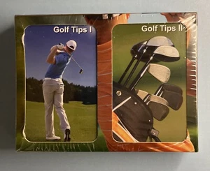 Finders Forum Golf Tips Playing Cards Double Deck Sealed Unopened Playing Cards - Imagen 1 de 5