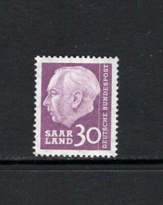 SAAR 1957 30 fr PRESIDENT THEODOR HEUSS SC 274 MNH - Imagen 1 de 1