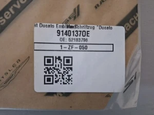 FIAT DUCATO Maxi  EMBLEM HECKKLAPPE NEU ORIGINAL 52183796 - Bild 1 von 3