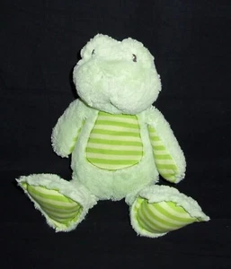 15" Baby Gund Silly Stripes Green Frogers Frog Plush Stuffed Animal 319886 Lovey - Picture 1 of 2