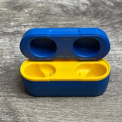 Auriculares inalámbricos Skullcandy JIB True S2JTW azul y amarillo estuche de carga Foto 1 de 4