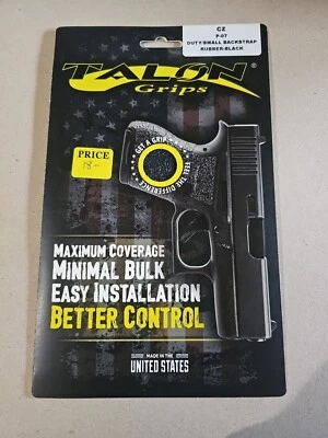 Empuñaduras de garra para CZ P-07 empuñadura de correa trasera pequeña en textura negra granulada 062G Foto 1 de 3