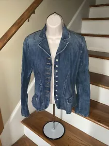 Vintage LAUREN JEANS CO Ralph Lauren Polo Jeans Jacket Sexy Women Petite ❤️tb3m3 - Picture 1 of 8